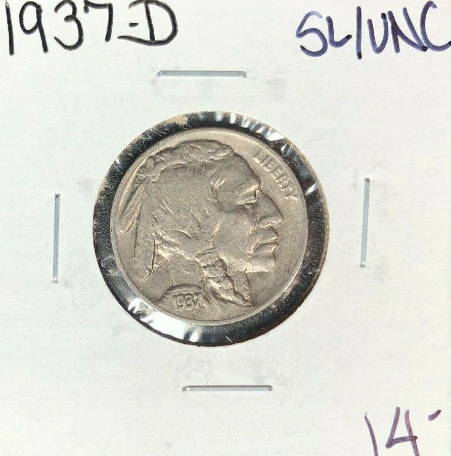 1937-D BUFFALO NICKEL ~ SL/UNC ~NICE COIN~