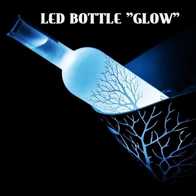 GLORIFIER DISPLAY BOTTLE GLOW LIGHT UP BOTTLE VIP -5 PACK-