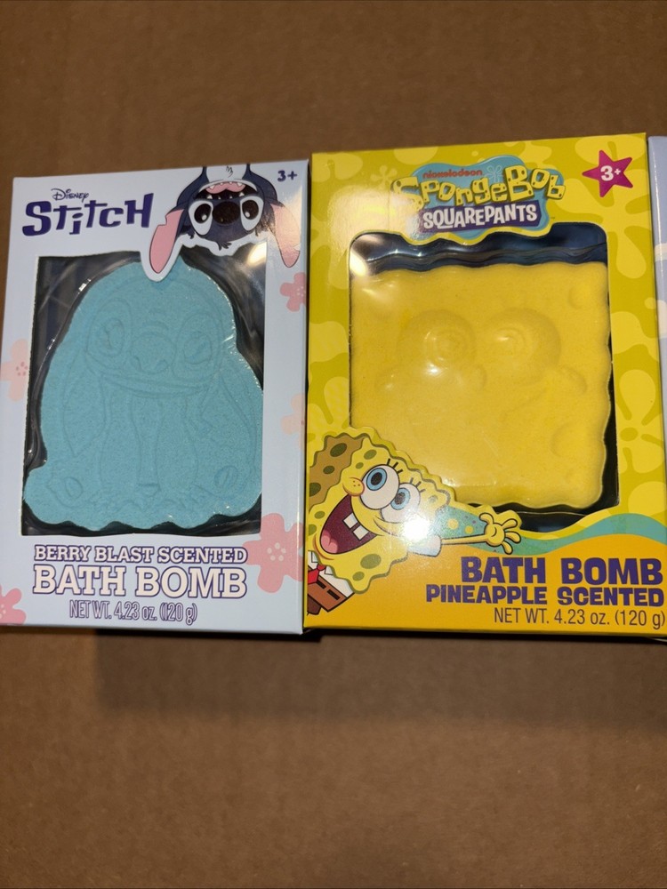 Bath Bombs Stitch SpongeBob Bluey Stitch NEW