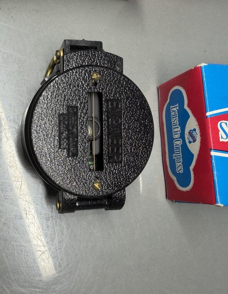 Vintage Lensatic Compass ~ Japan ~ In Box