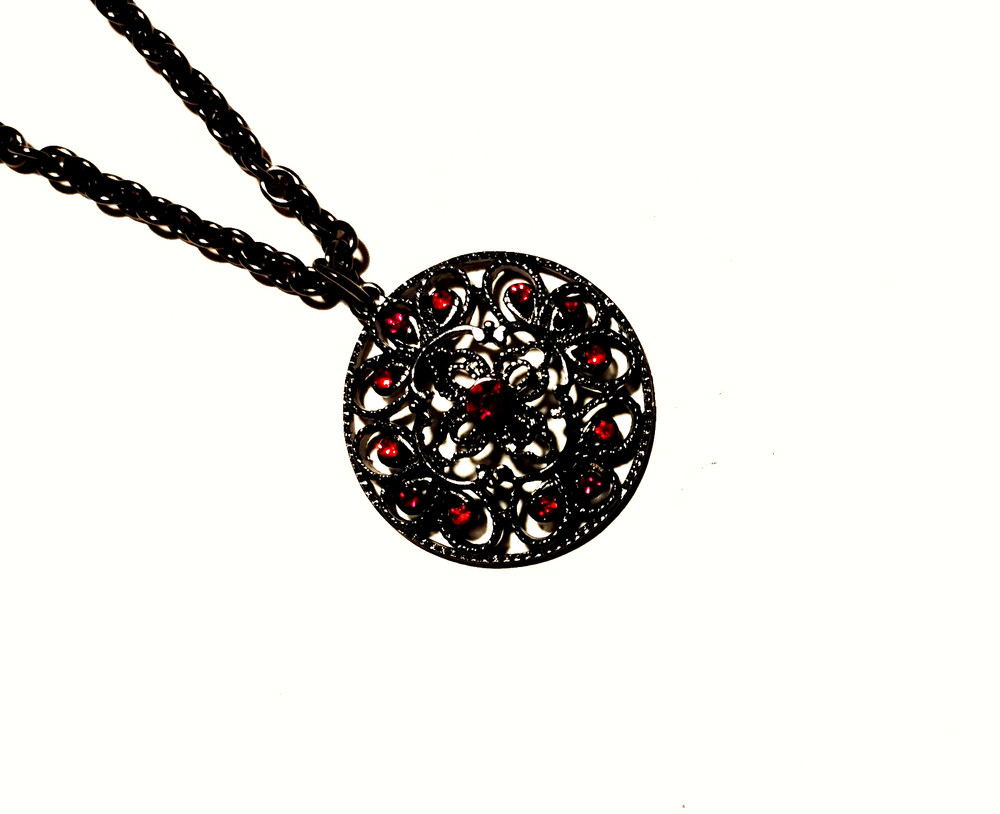 Haunted Witch Necklace, The Fire Ghost Witch!