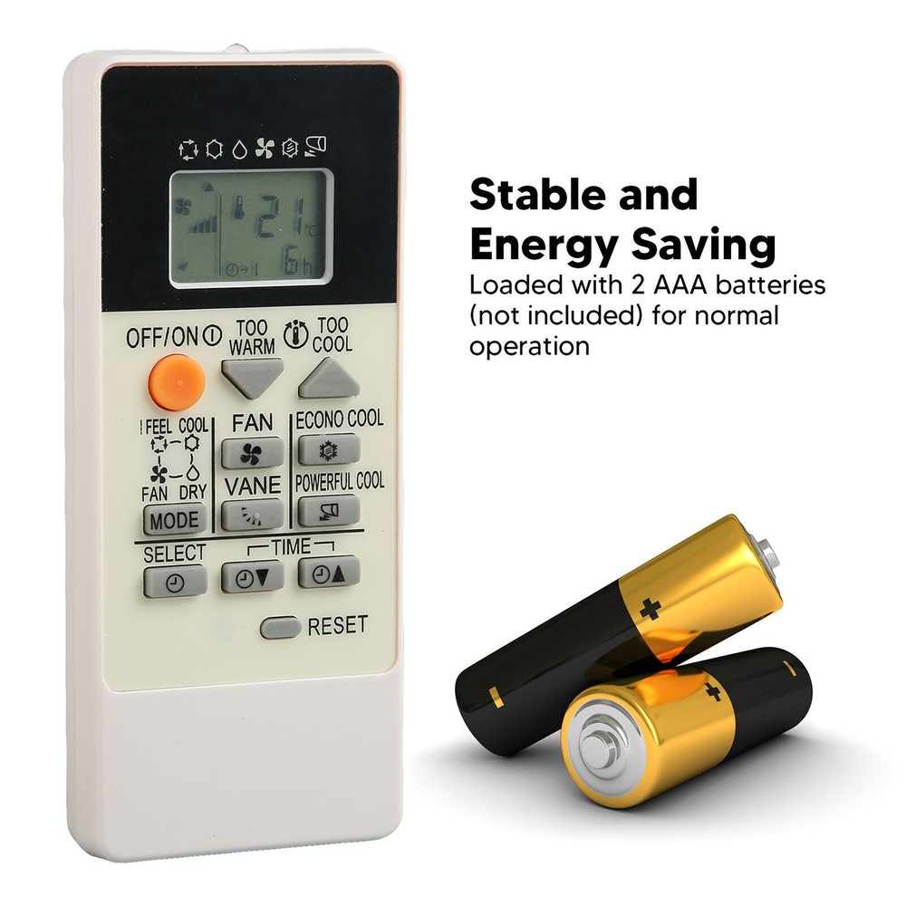 RU18A Remote Control Replacement Sensitive Buttons Small Air Conditioner