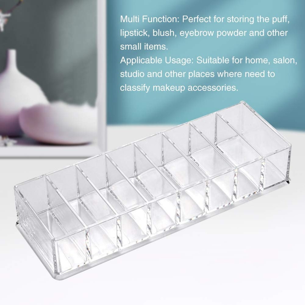 2 Pcs Clear Acrylic Compact Organizer Blushes Highlighters Eyeshadow Makeup O...