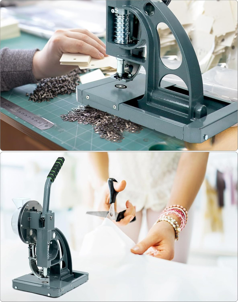 Semi-Automatic Grommet Machine, Heavy Duty Hand Press Eyelet Grommet Machine, Pu