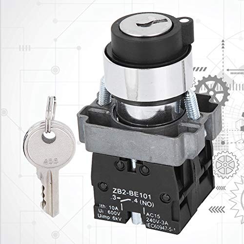 Key Lock Switch ZB2BE102 2 Positions Modular Structure Plastic Hardware