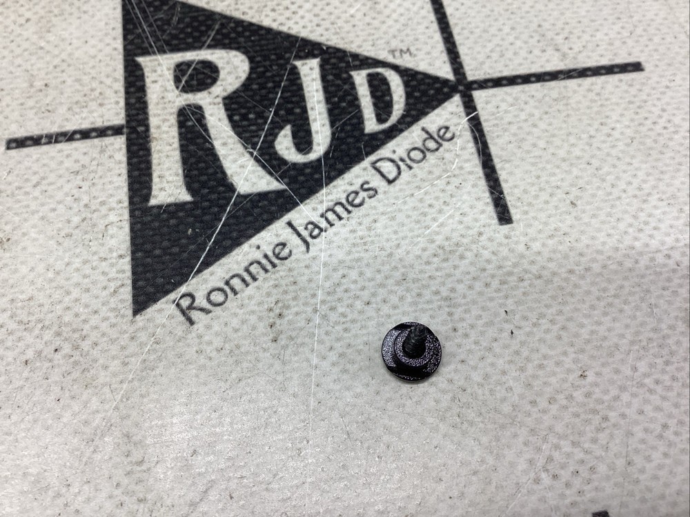 Round Solid Brass Electric Guitar String Retaining Tree Black