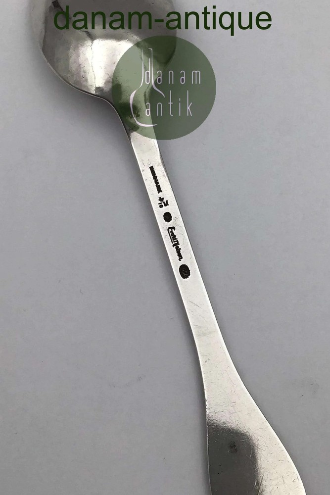 Evald Nielsen Silver No. 4 Silver Dessert Spoon