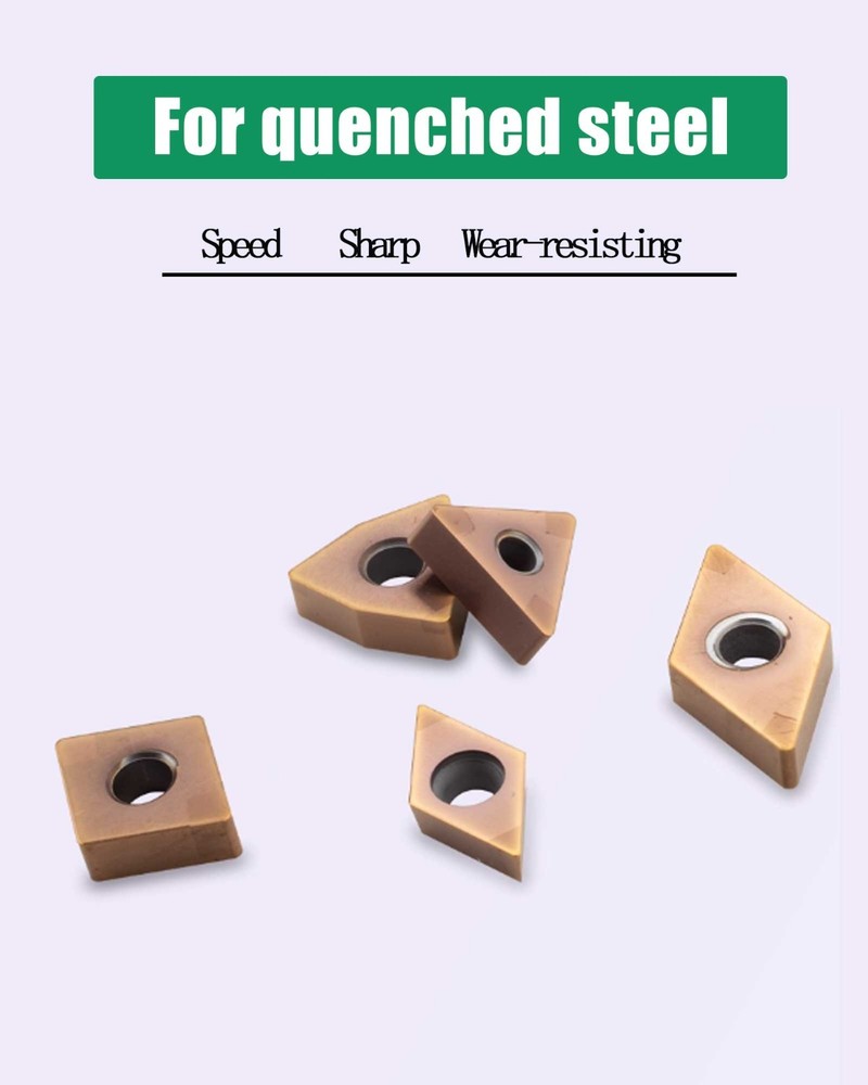 2pcs DNMA150404/08/12 CBN-6 Cubic Boron NitrideCarbide Inserts Composite coating