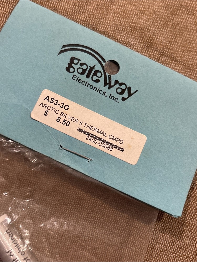 New Arctic Silver II AS3-3G Thermal Compound, Gateway Electronics