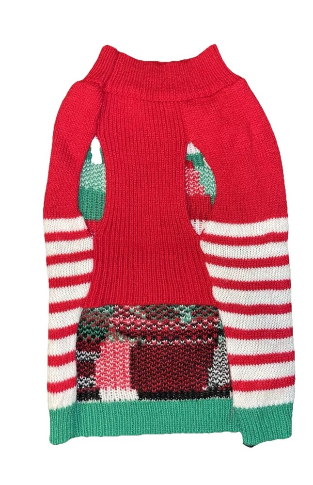 Penguin Holiday Dog Sweater