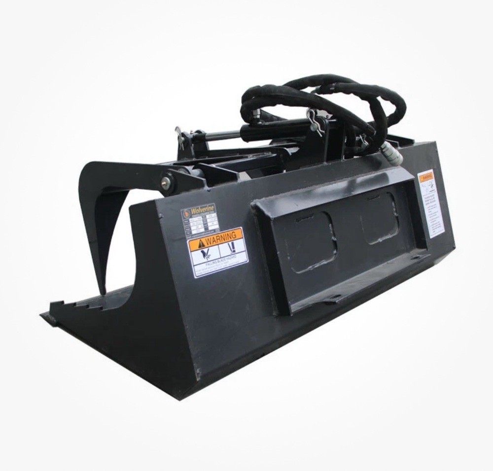 Mini Skid Steer Grapple Bucket Attachment