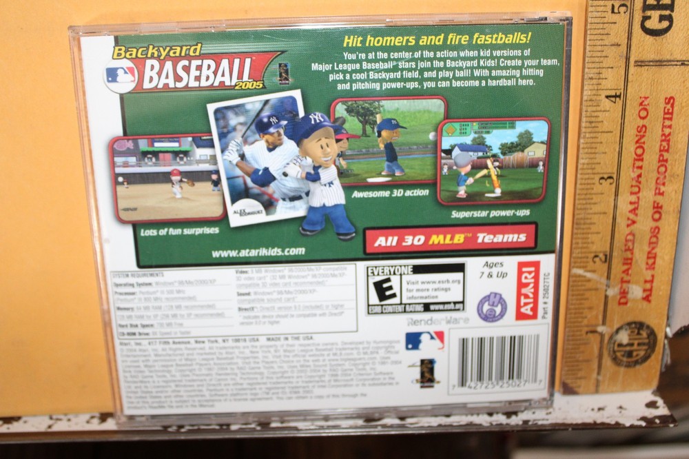 Backyard Baseball 2005 PC CD-ROM Alex Rodriguez Atari