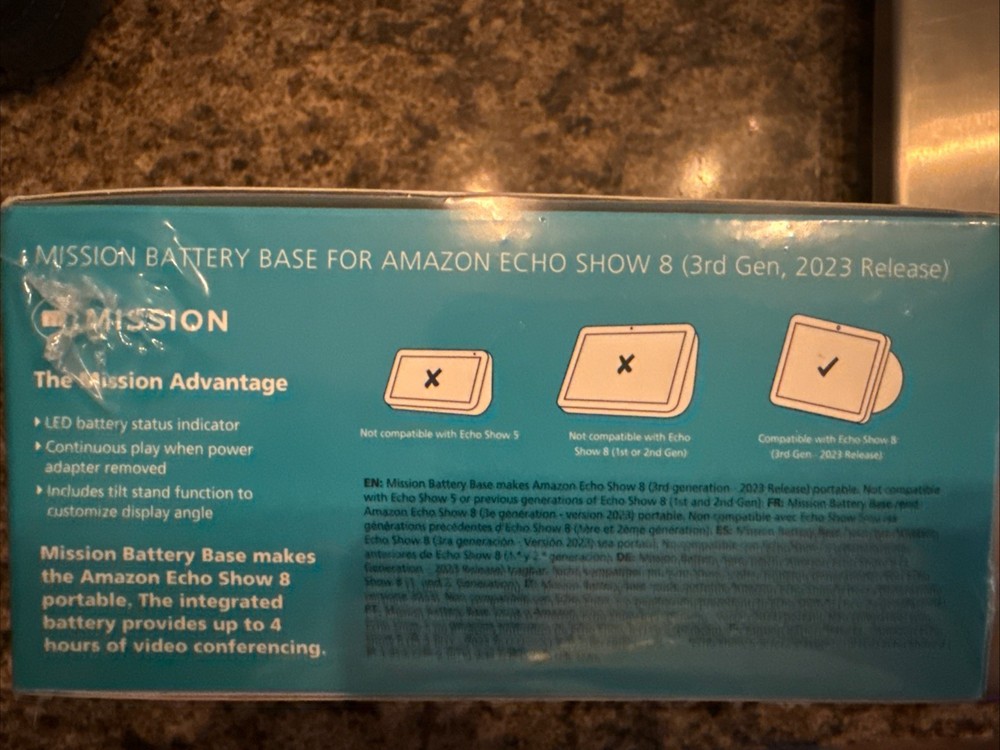 Amazon Echo Show 8 Battery Base