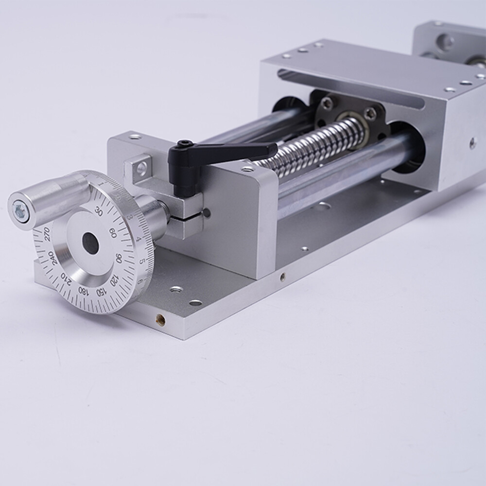 16" Manual Sliding Table CNC Slide Ballscrew Linear Stage Actuator Module 200mm