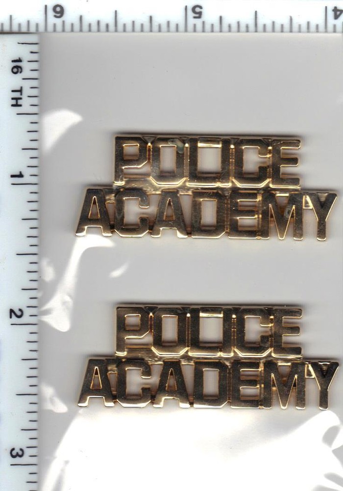 Police Academy Instructor's Collar Brass Set