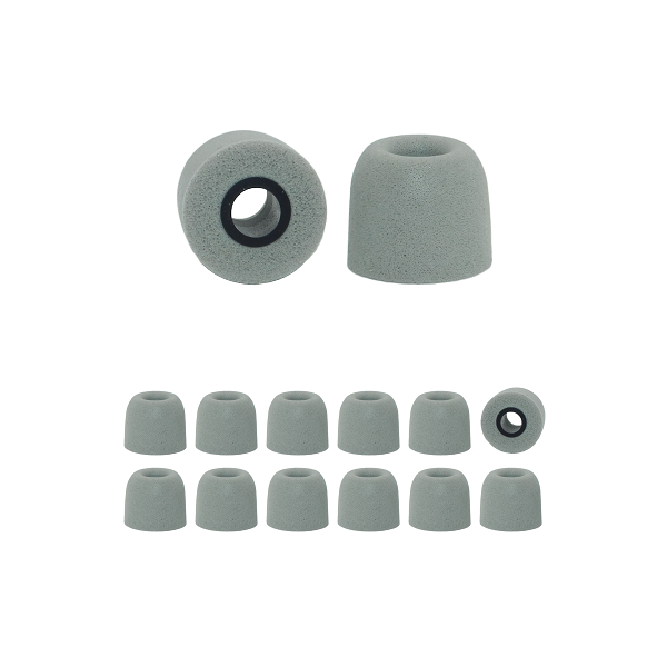 EP200 - 6 pair memory foam earbud tips, replacement earbuds earphone cushions