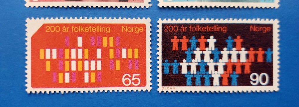 Norway Stamps, Scott 545-548 Complete Sets MNH