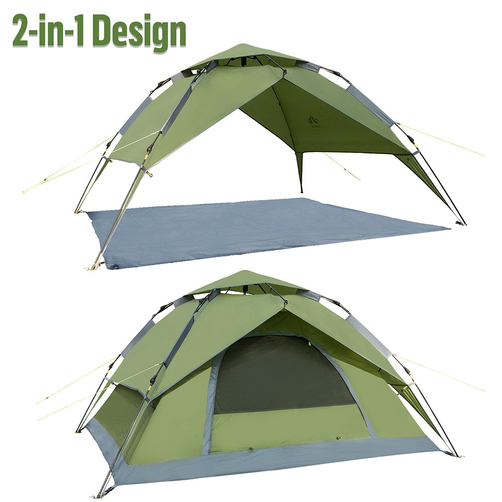 Night Cat 1-4 Persons Camping Tent UV Protection Automatic Quick Open Waterproof