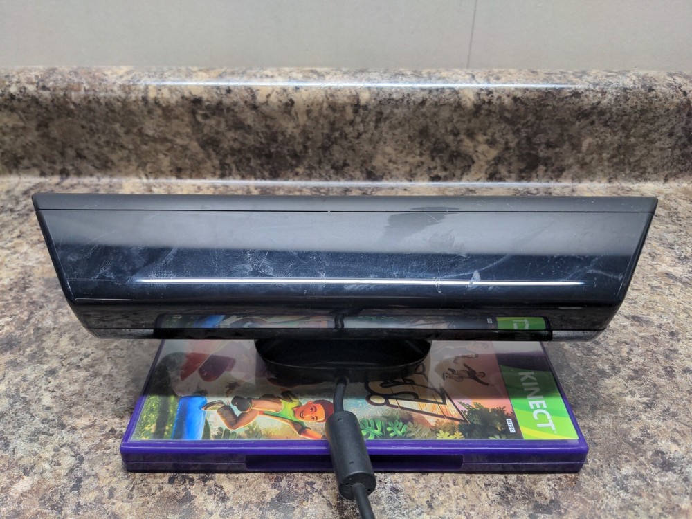 Microsoft Kinect Sensor For Xbox 360 Plus Kinect Adventures #ML