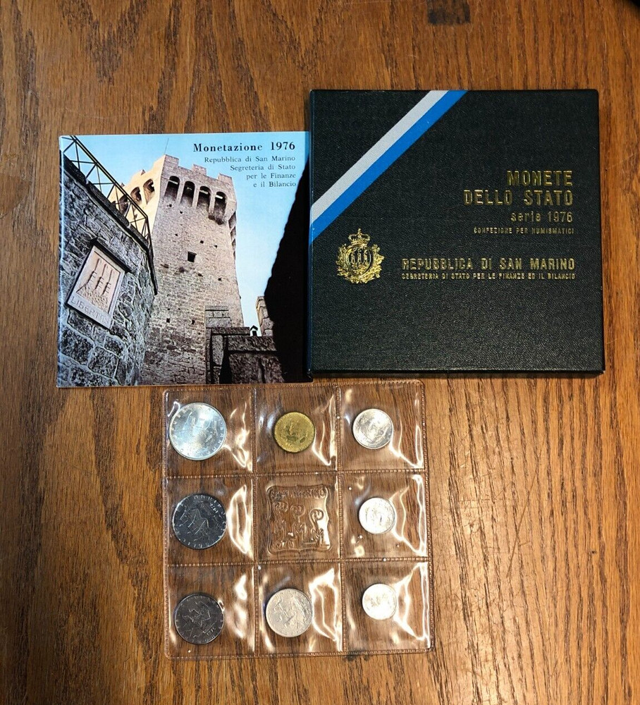 1976 San Marino 8pc. Mint Set. W-OGP.