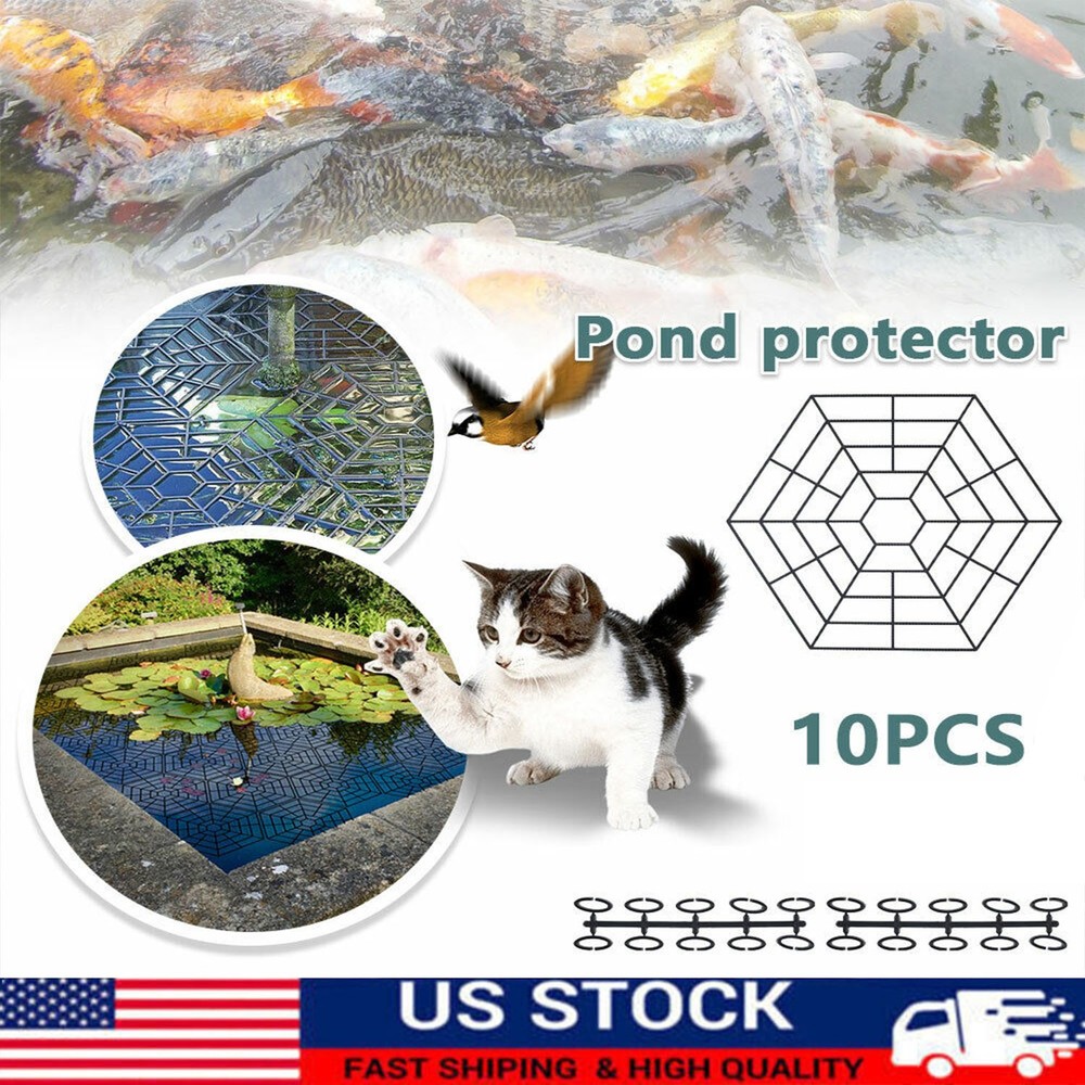 Floating Pond Protection Kit Interlocking Herons Deterrence Fish Protection Net