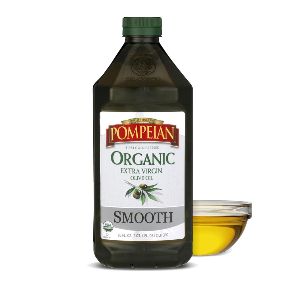 USDA Organic Smooth Extra Virgin Olive Oil, Contains Polyphenols, First Cold ...
