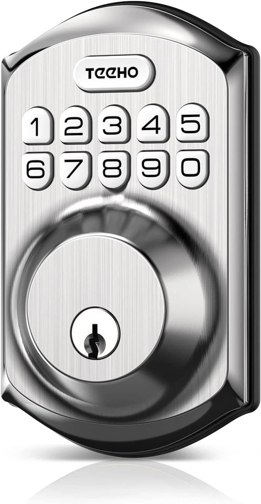 Reliable Keyless Deadbolt with 20 User Codes - Easy to Install, Modern Security
