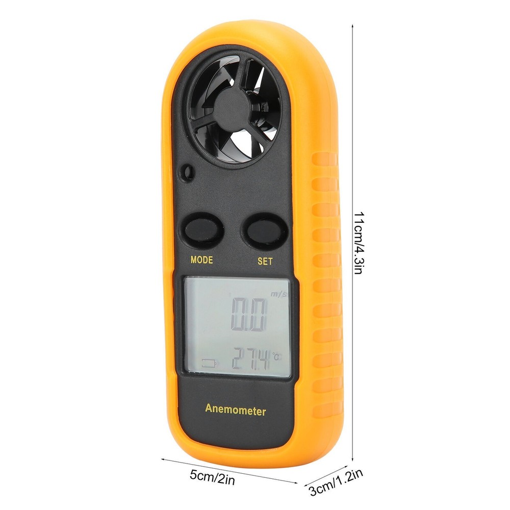 Wind Speed Meter Digital Anemometer Handheld Wind Temperature Measuring