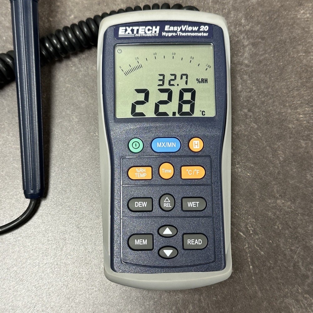 Extech EA20 Hygro-Thermometer, Tested Working!