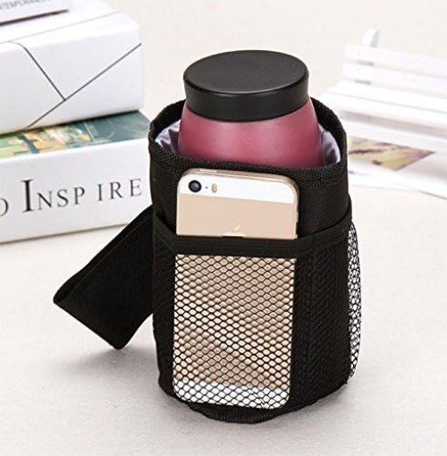 Stroller Cup Holder Buggy Pocket Organizer for Stroller, Wheelchair, Rollator...