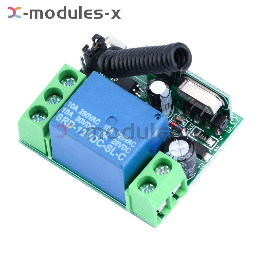DC12V 10A 1/2CH Relay Wireless 433mhz Remote Control Switch Receiver Transmitter