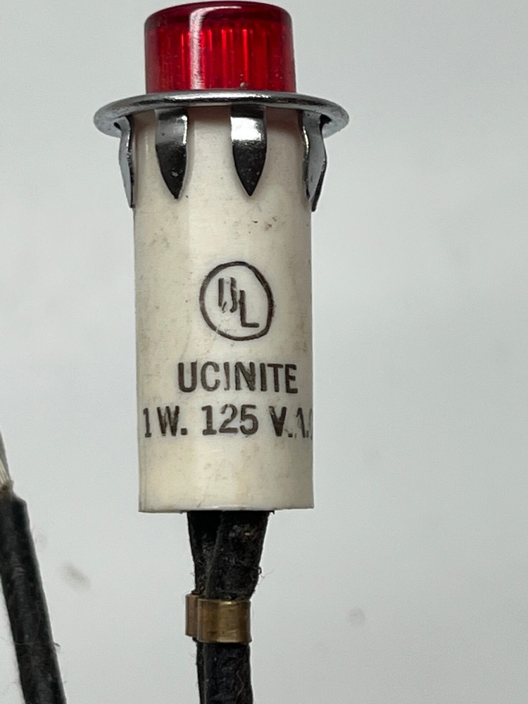 UCINITE neon panel indicator light RED LOT OF 5
