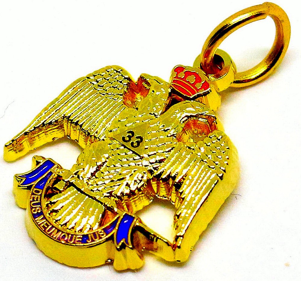 33rd Degree Eagle Charm Pendant