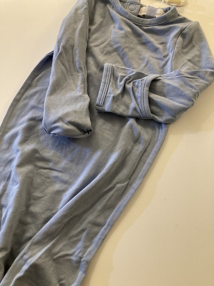 NWT Angel Dear Blue Sleeping Gown 0/3M Bamboo Visco