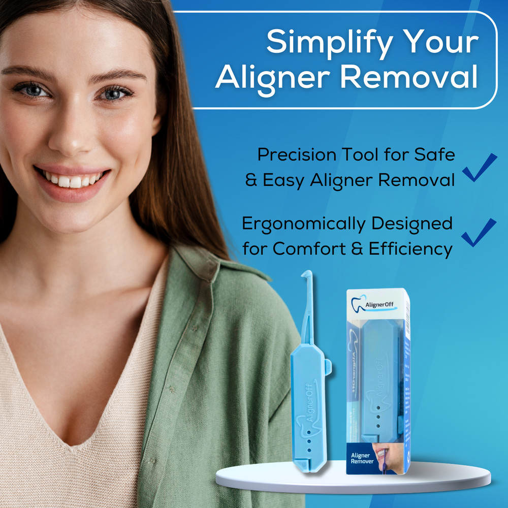 Clear Aligner & Retainer Remover Tool Compact Retractable for Invisalign Braces