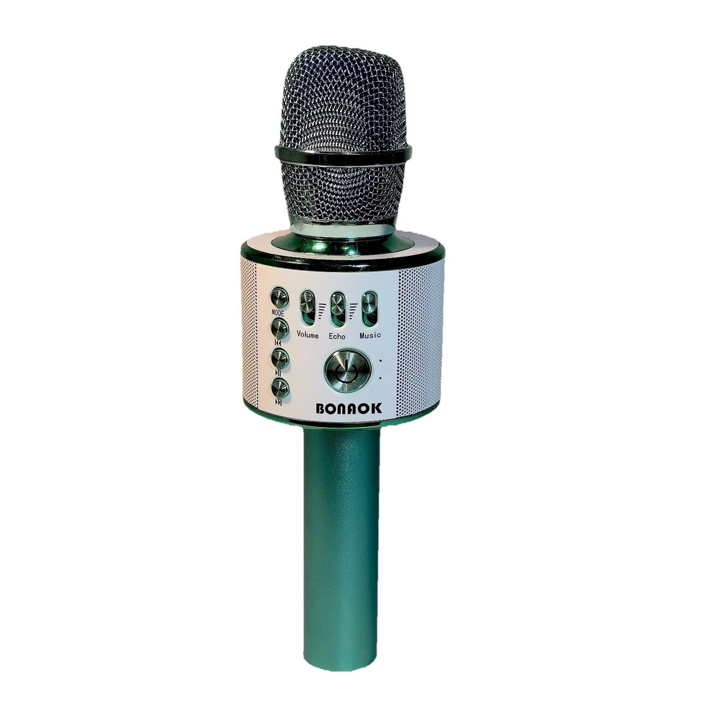 BONAOK Wireless Bluetooth Karaoke Microphone Speaker Tested & Works