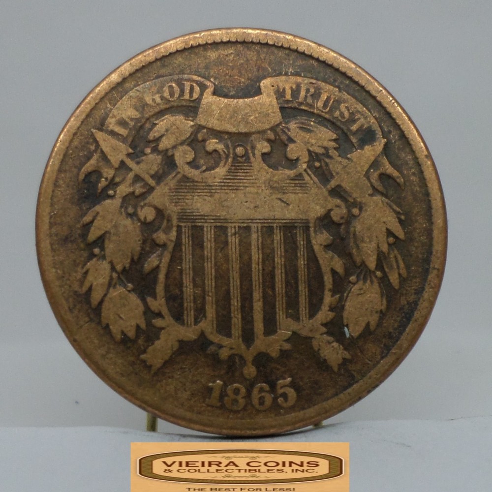 1865 Two-Cent Piece, 2 Cents Piece - #C55672NQ