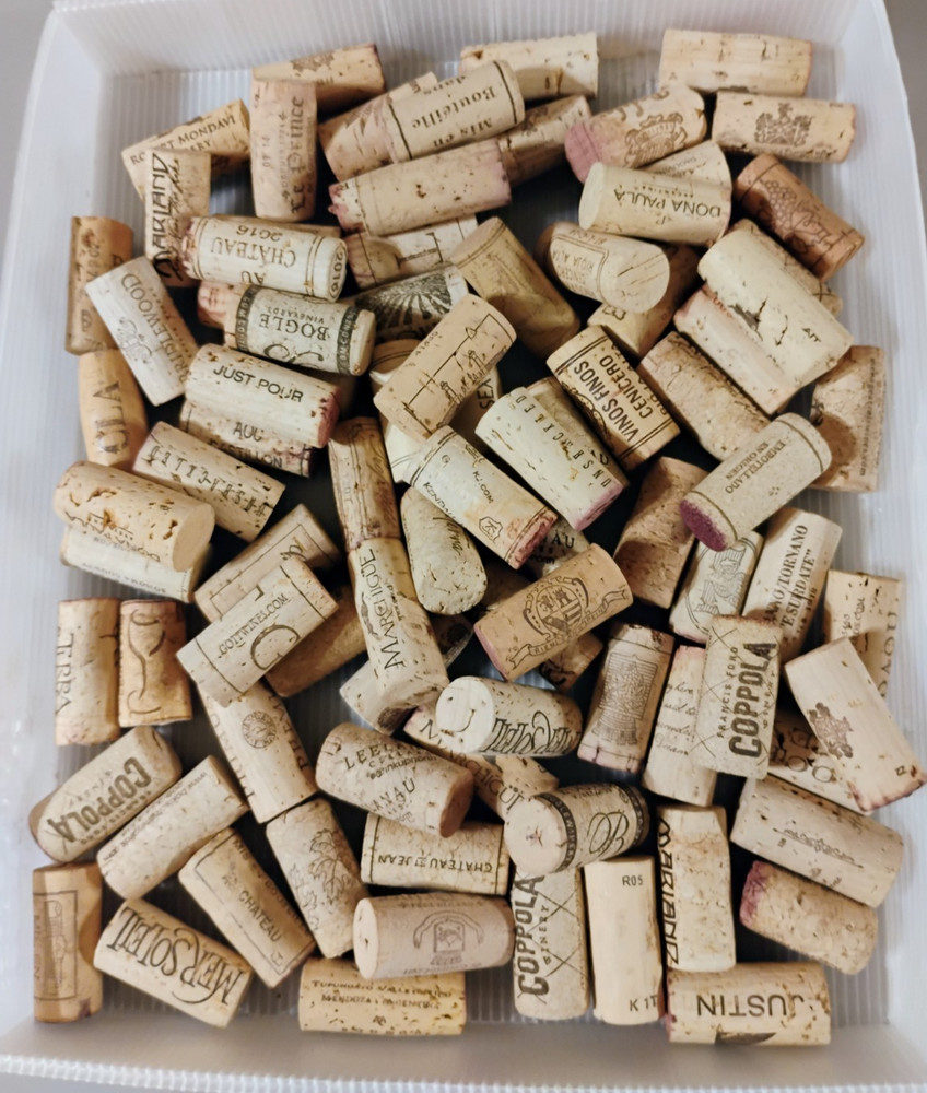 Approx. 80 WINE BOTTLE Lighter Color Natural CORKS for crafting