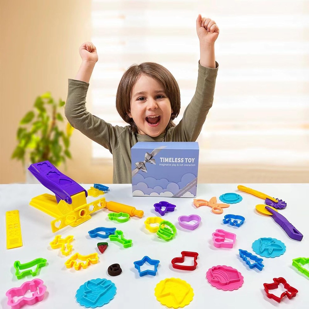 Dough Play Tools for Kids- Sets Accessories Include Animal Molds...