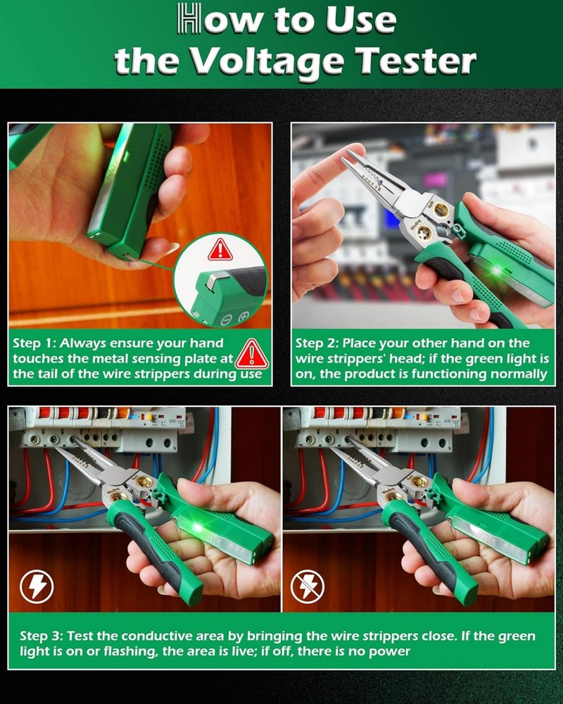 Professional Wire Stripper AWG 18-4/0mm² Cable Cutting & Stripping Tool