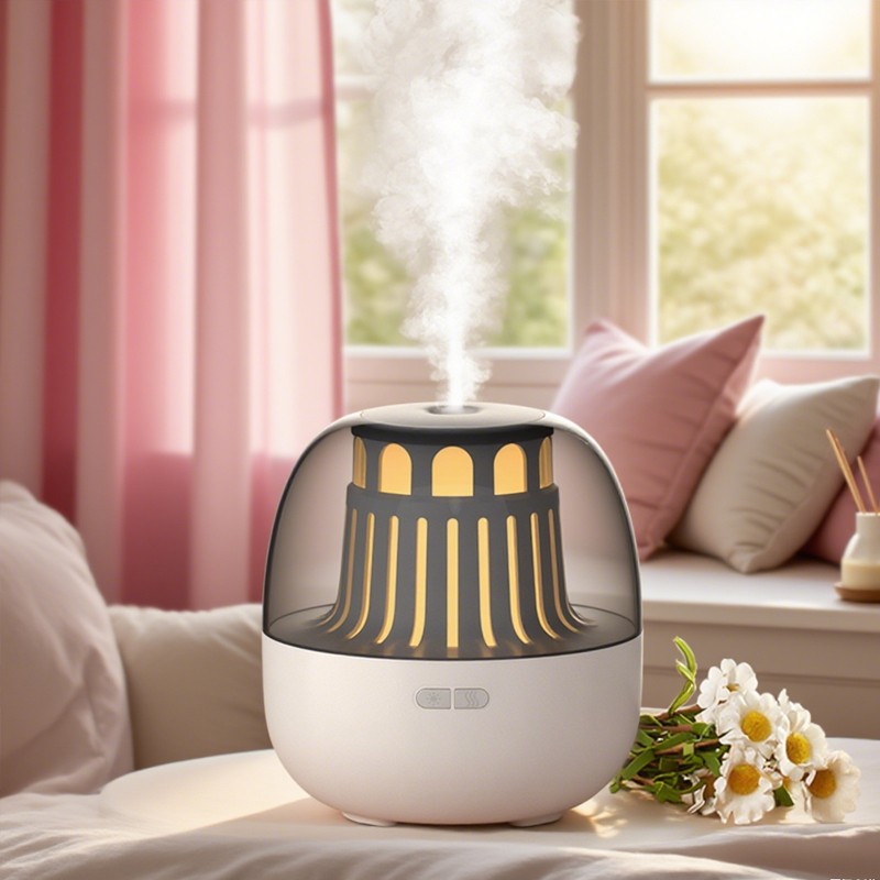 Lighthouse - shaped Aromatherapy Humidifier Black