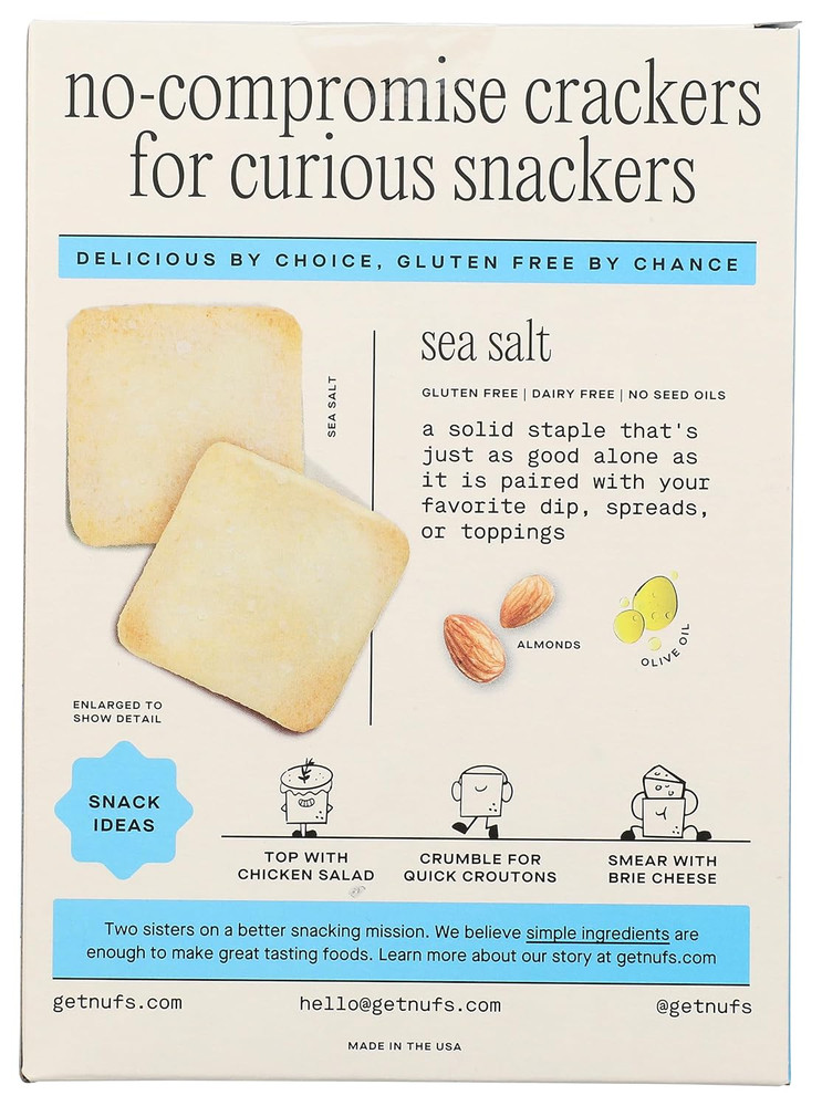 , Crackers Crispy Sea Salt, 4.25 Ounce