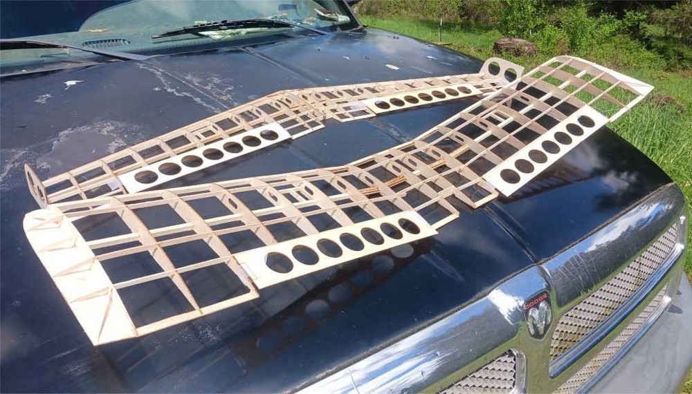 Aeroscout wing, Swept back wing short kit with covering.