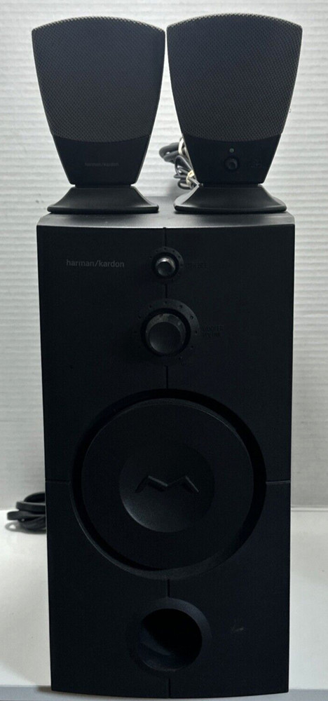 Harmon Kardon E2XHK395 Subwoofer Computer Speaker System Tested Working