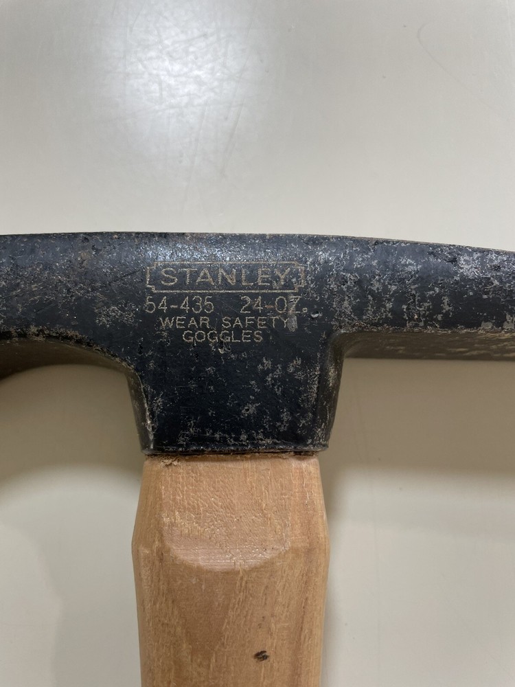 Stanley 54-435 24-oz BrickLayer's Hammer with Hickory Handle