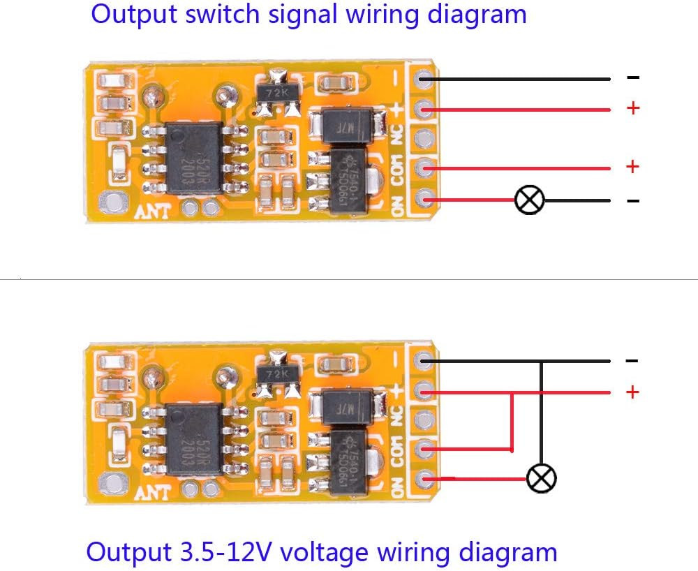 DC 3.7V - 12V 5V Mini Size Relay Remote Control Switch, 433Mhz Wireless RF Momen
