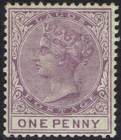 LAGOS 1882 QV 1D WMK CROWN CA