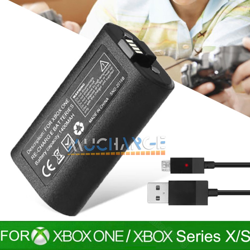 For Microsoft Xbox Play Controller & Charge Wireless Rechargeable USB Cable kits