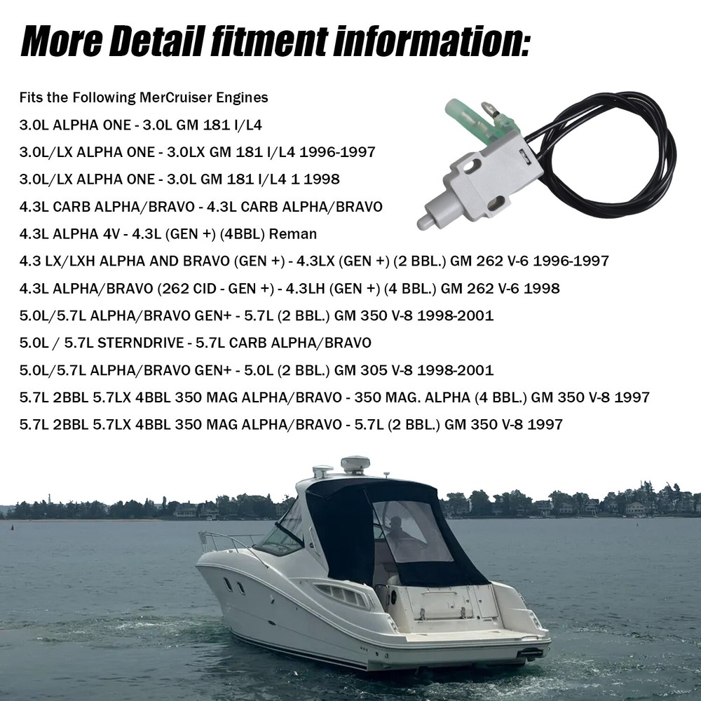 1Pc Shift interrupter micro switch for Mercruiser Part Number 87-814281A5