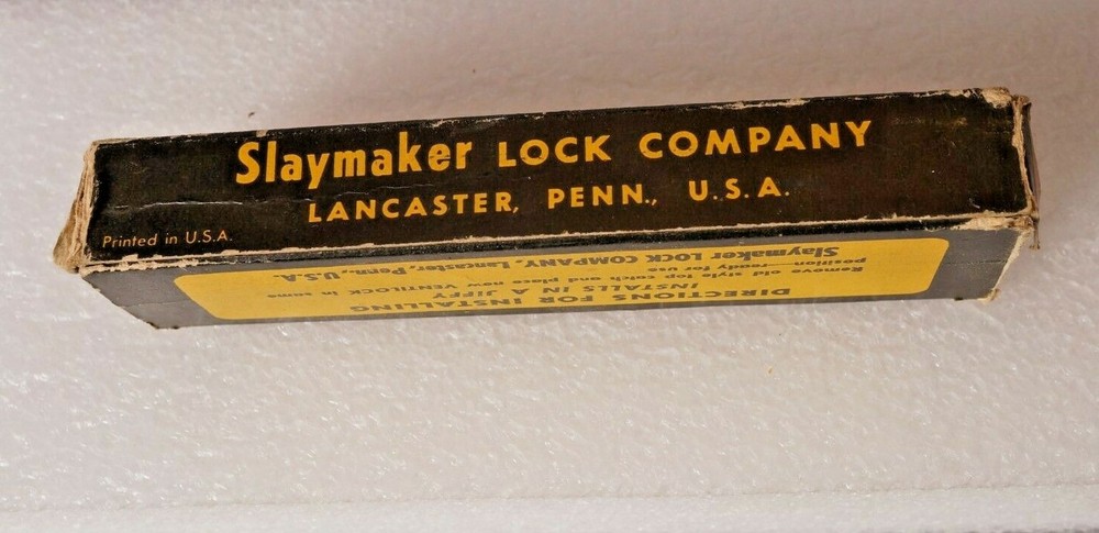 Vintage Slaymaker Ventilock Window Latch Lock Solid Brass Top Catch ONLY